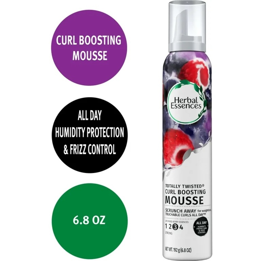 Herbal Essences Totally Twisted Curl Boosting Mousse - White & Purple Bottle